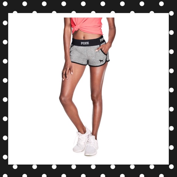 🖤SOLD🖤VS PINK Varsity Shorts &Bling Tee - Picture 3 of 8